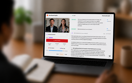 AI live video interview assistant